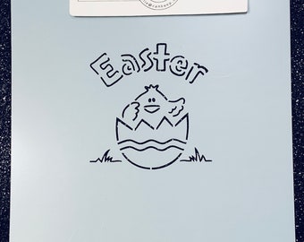 Paint Your Own-Easter Chick & Egg/ Cookie or Craft Stencil