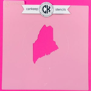 Mapa do estado do Maine - estêncil de biscoitos e artesanato por cankeep