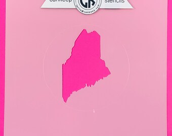 Maine State Map- Cookie & Craft Stencil by cankeep