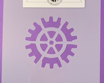 Gear Style 1 /Cookie  or Craft Stencil- by cankeep