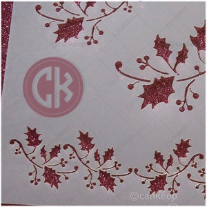 Christmas Holly & Berries / Cookie - Craft Stencil- cankeep