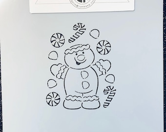 Paint Your Own- Gingerbread Man / Cookie  & Craft Stencil by CanKeep