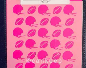 Balones de fútbol y cascos / Plantilla para galletas o manualidades de cankeep