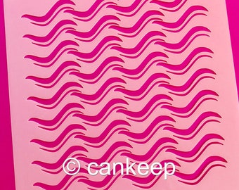 Surf's Up - Waves/ Cookie or Craft Stencil