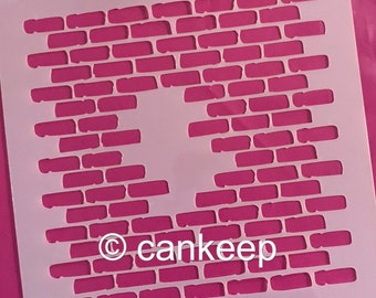 Bricks Background/ Cookie or Craft Stencil