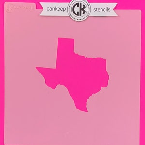 Mapa do estado do Texas - estêncil de biscoitos e artesanato por cankeep