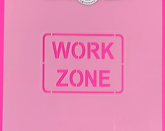 Road Work Sign/ Cookie or Craft Stencil by cankeep