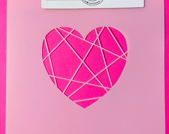 Fractured Heart/ Art, Craft or Cookie Stencil by cankeep