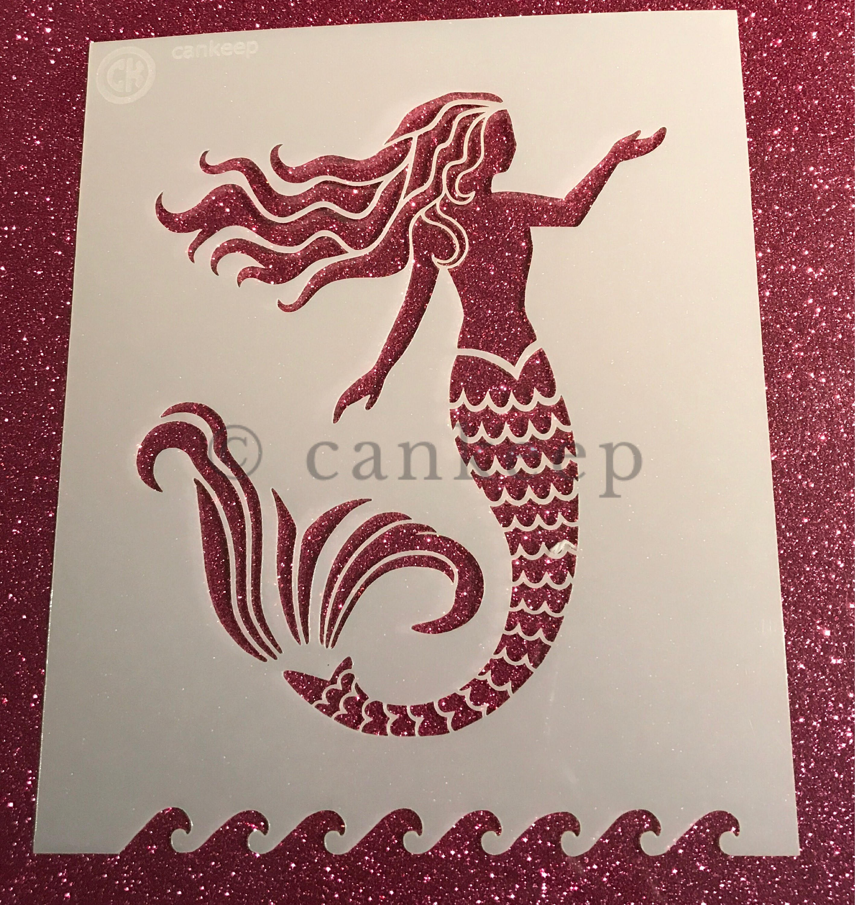 Mermaid Large 5.5x4.5 Laser Cut Etsy