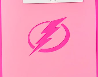 Plantilla para manualidades, galletas y galletas con el logo de Tampa Lightning y la Copa Stanley, de cankeep