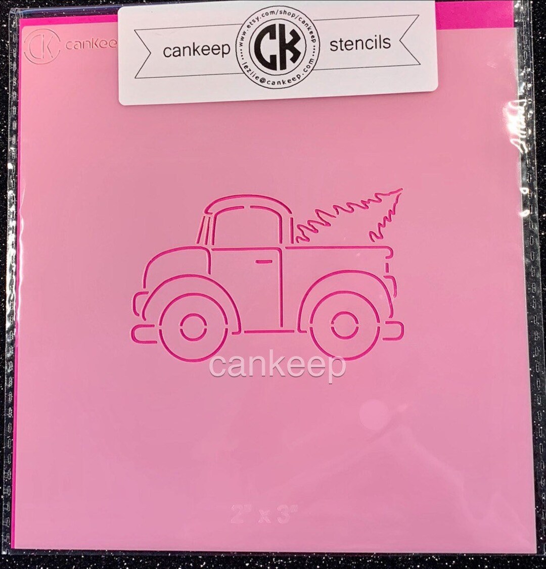 Paint Your Own Truck & Christmas Tree/ Cookie Craft Stencil Etsy