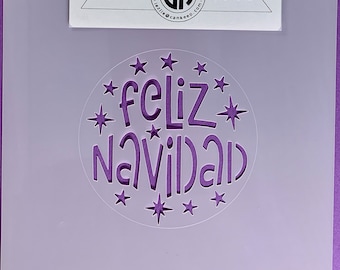Feliz Navidad / Plantilla de galleta o artesanía
