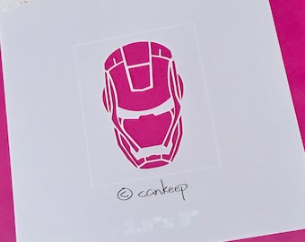Iron Man / Cookie or Craft Stencil