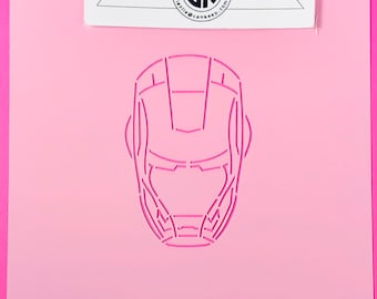 Plantilla para manualidades y galletas de superhéroe Ironman de PYO, de cankeep