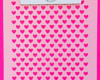 Valentine Heart Background/ Cookie or Craft Stencil