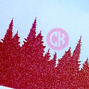 Woodland Mountains 8 x 14" Craft or Cake Stencil
