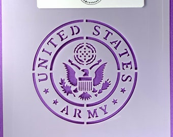 Military US Army Logo/Cookie or Craft Stencil by cankeep