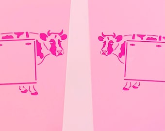 Cow signboard / Cookie or Craft Stencil