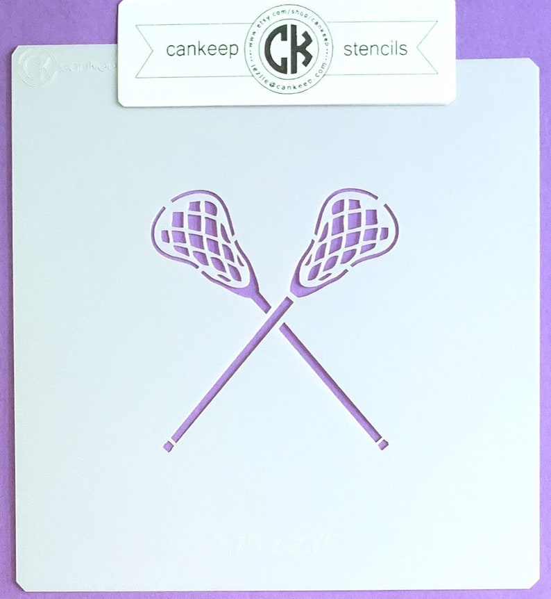 Lacrosse Stick/ Cookie or Craft Stencil image 1