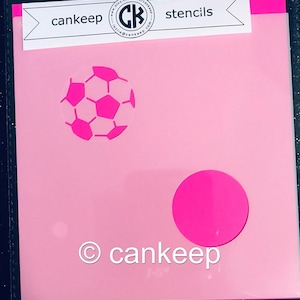 Soccer Ball 1.5&quot; Laser Cut Cookie & Craft Stencil