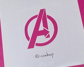 Cookie Stencil - Avenger Logo- Stencil-Laser Cut Stencils