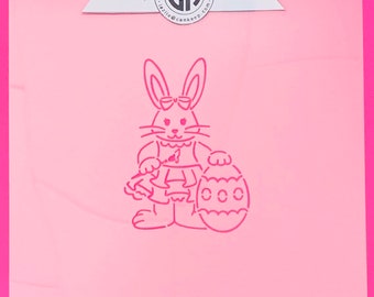 Paint Your Own-Easter Bunny-egg painter/ Cookie + Craft Stencil by CanKeep