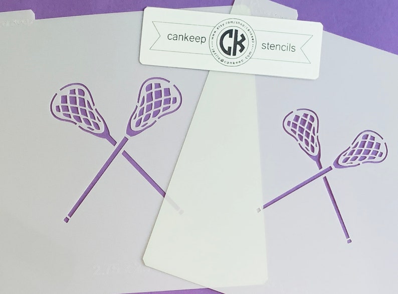 Lacrosse Stick/ Cookie or Craft Stencil image 2