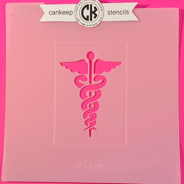 Caduceus, Medical, Nurse, Doctor, Health  Care/Cookie & Craft Stencil by cankeep