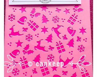 Christmas favorites Background / Cookie or Craft Stencil