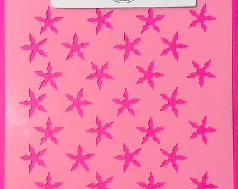 Ninja Star Background/ Cookie or Craft Stencil by cankeep