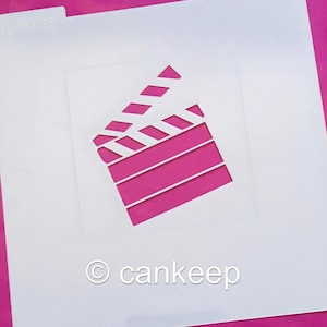 Movie Theme Clapper Board- Laser Cut Stencils-cankeep