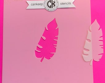 Leaf  Banana Tropical / Cookie + Craft Stencil by CanKeep