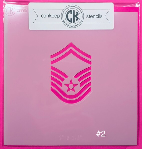 Military Air Force E-8 Senior Master Sgt. Rank Logo/cookie & | Etsy