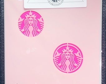 Logotipo de taza de café con leche / Plantilla para galletas o manualidades