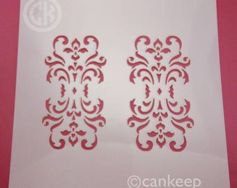 Damask Medallions / Art, Craft or Cookie Stencil by cankeep
