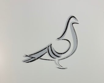 Dove or Pigeon 2 layer stencil - Cookie or Craft Stencil
