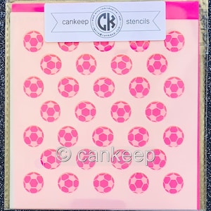 Soccer Ball Background-Laser Cut Cookie & Craft Stencil