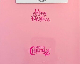 Tiny Merry Christmas Font 1.5” /Cookie & Craft Stencil by cankeep