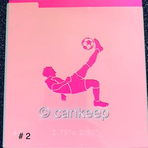Soccer Player Boy #2 / Cookie or Craft Stencil