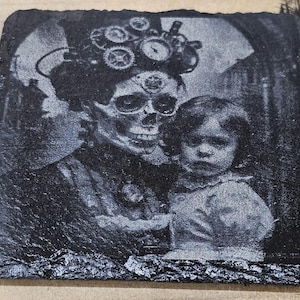 Steampunk Woman and Girl Coaster