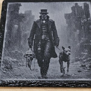 Steampunk Man and Dog Coaster