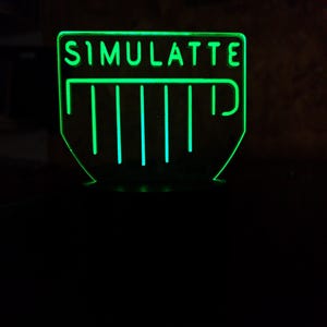 Decorazione della stanza Simulatte ispirata a Matrix LED