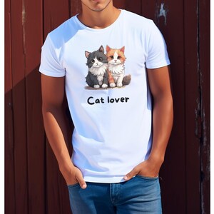 Cute Cat Lover Shirt| Gift for Cat Owner| Cat Mom Dad Shirt| Pet Lover Gift| Kawaii Cat T-shirt| Funny Kitty Shirt| Adorable Cat Shirt