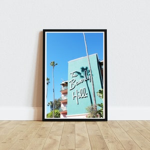 Beverly Hills Hotel digital download, Printable, Palm Trees, Vintage Hollywood, California wall art, Instant Download