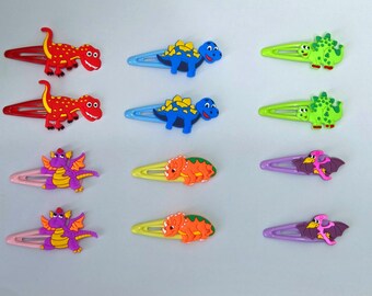 Dinosaurier Haarspangen (12er Pack)