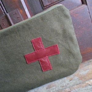 Vintage Red Cross Military Bag - Etsy