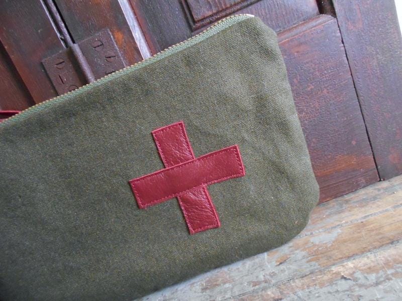 Vintage Red Cross Military Bag - Etsy