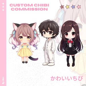 CUSTOM Chibi | Chibi Character, Chibi illustration, Chibi PFP, Chibi PNG, Chibi Anime, Chibi Commission, Chibi Discord, Chibi Sticker