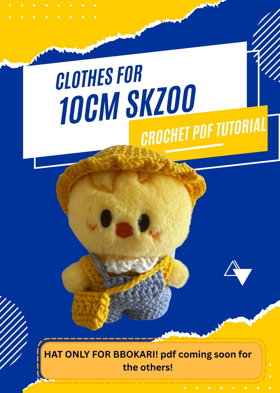 Crochet Pattern for 10cm Skzoo Clothes - Etsy