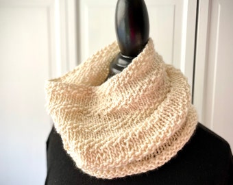Natural Ivory Cowl Scarf Softest